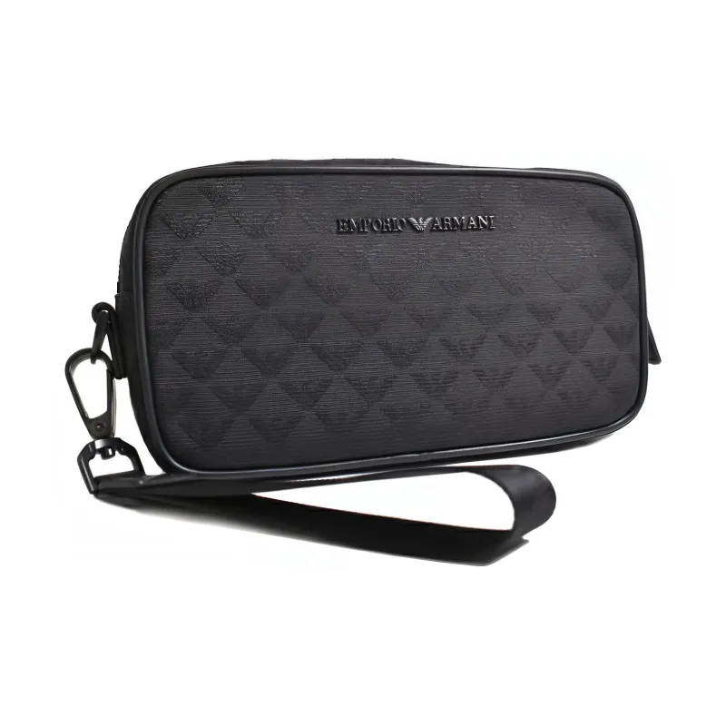 EMPORIO ARMANI Fabric Clutch Men's Black-1