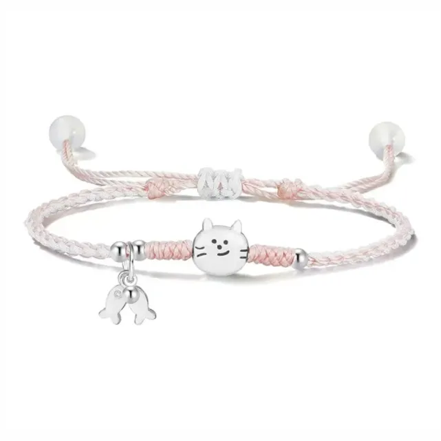 Muyan Alloy Kitten Fish Bracelet Unisex-0