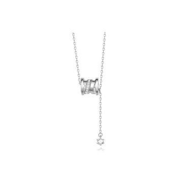 Floating Joy 925 Sterling Silver Necklaces Women's Snake Year Good Luck