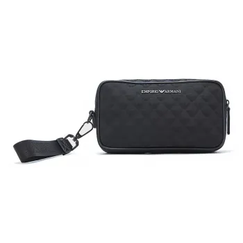 EMPORIO ARMANI Fabric Clutch Men's Black
