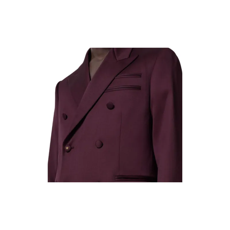 VERSACE Double Breasted Tailored Blazer-4