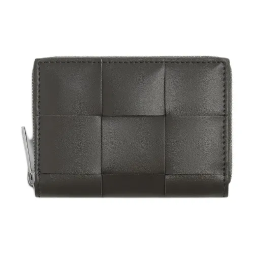 Bottega Veneta CASSETTE Calfskin Coin Purse Men's Lapis Lazuli Mixed Iron Ore