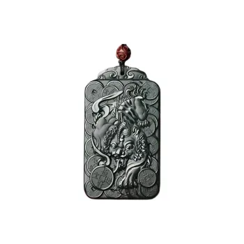Cuizu Hetian Jade Necklaces Green Jade Men's