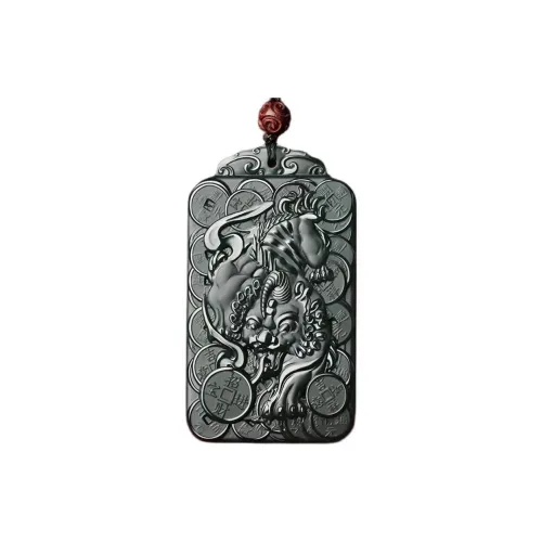Cuizu Hetian Jade Necklaces Green Jade Men's