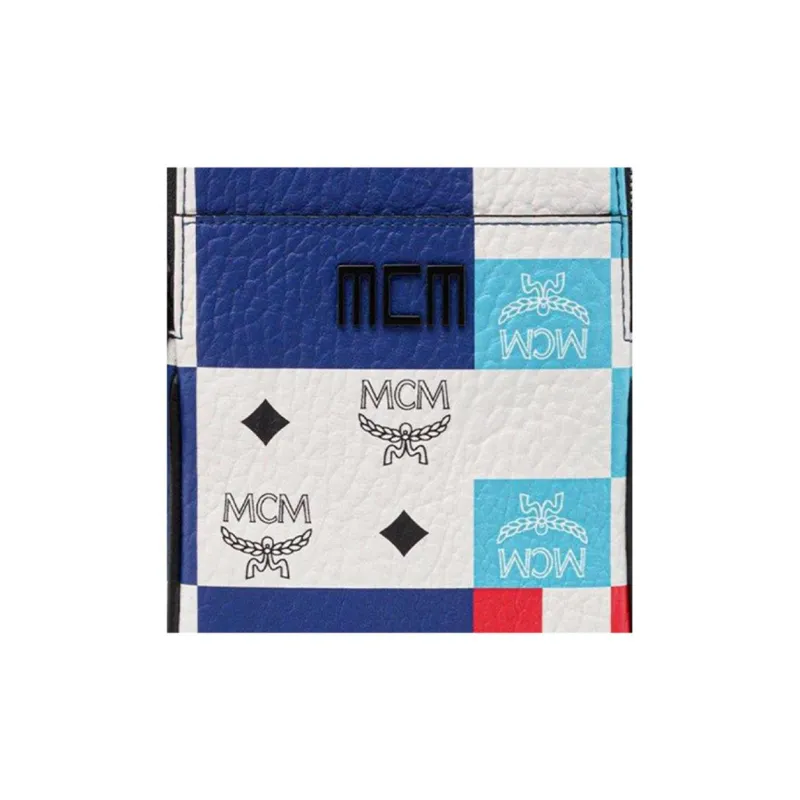 MCM Visetos Coated Canvas With Leather Shoulder Bag, Crossbody Bag, Sling Bag Mini Unisex Multicolor-4