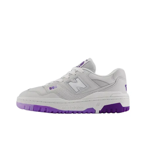 New Balance NB 550 Anti-Slip Wear-Resistant Low-Top Kids' Skateboarding Shoes Gray Teenagers