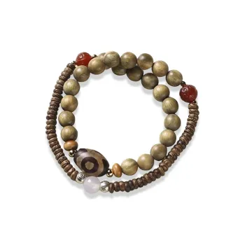 RboySe Green Sandalwood Bracelets Unisex