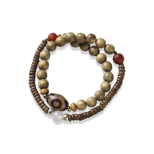 RboySe Green Sandalwood Bracelets Unisex