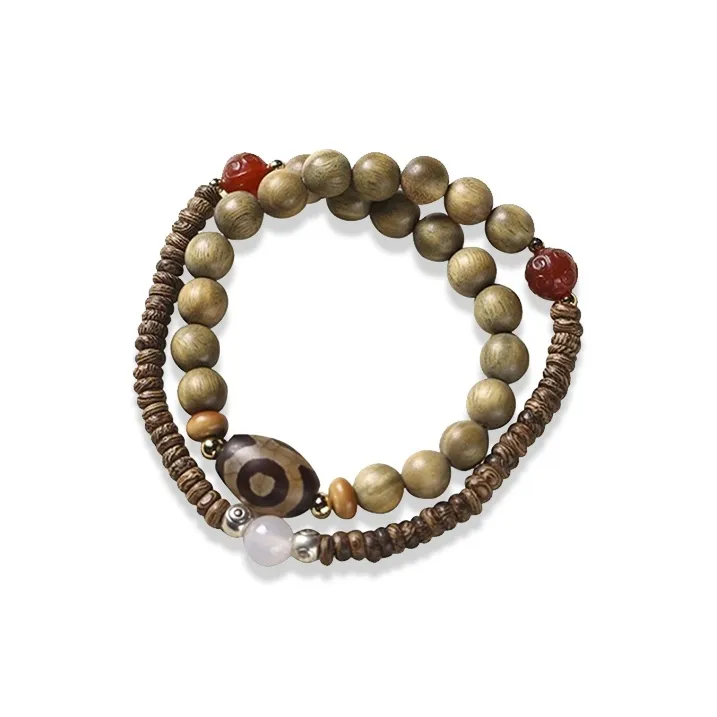 RboySe Green Sandalwood Bracelets Unisex-0