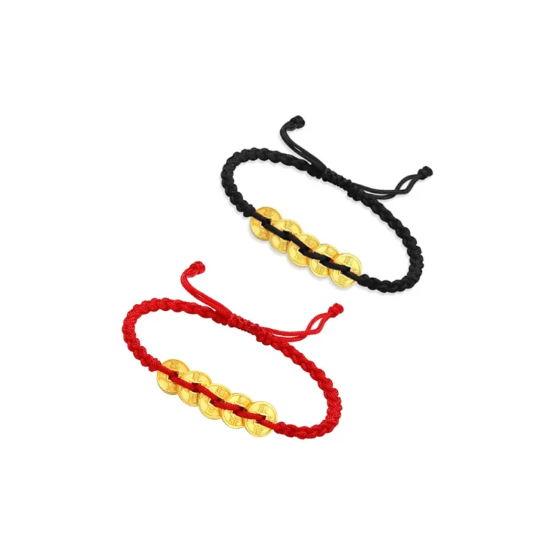 Old Qingyun Silver Building Gold Bracelet Unisex-8
