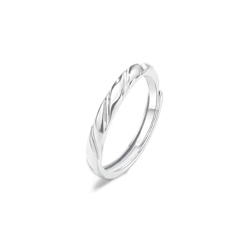 FORCHI Sterling Silver Rings Unisex Birthday And Anniversary Gift-4