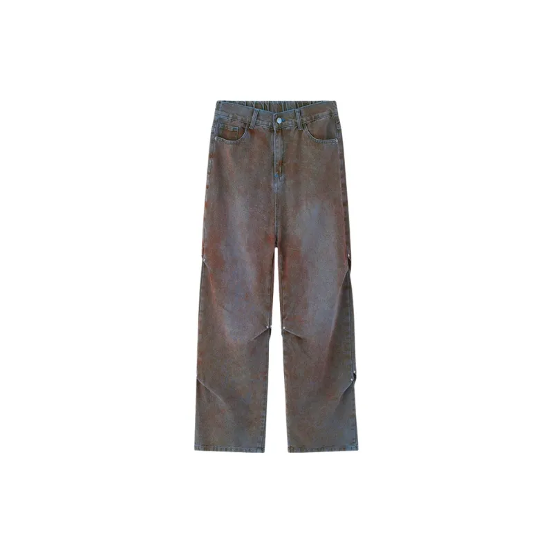 PAINT STAIN Jeans Unisex Dark Purple-1
