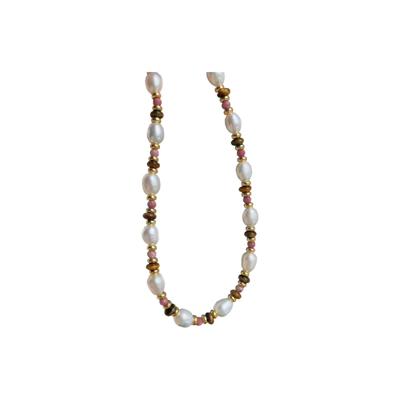ZHENZHUAOMI Freshwater Pearl Necklaces Women's-0