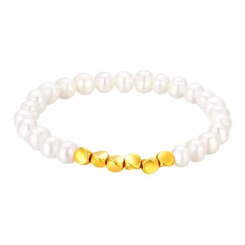 Lao Feng Xiang Gold Bracelet Women's