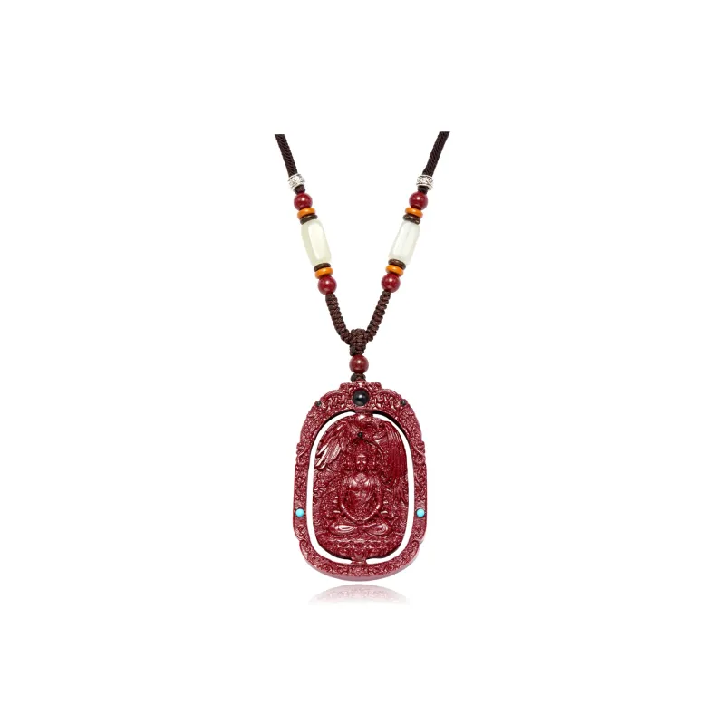 AGOVSKI Reconstructed Cinnabar Necklaces Unisex-14