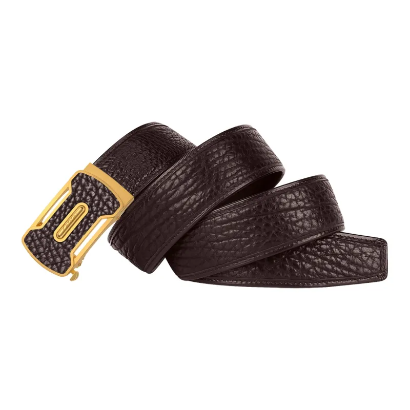 CATELLES Top Grain Cow Leather Leather Belts Men's 3.8cm-9