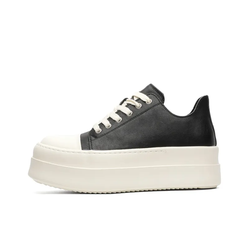 Chi Wolf Low Top Skateboard Shoes Men's Black-0