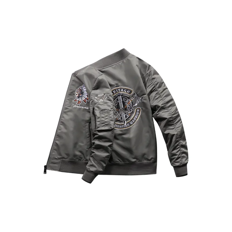 TREK&TRAVEL Baseball Jacket Men's-11