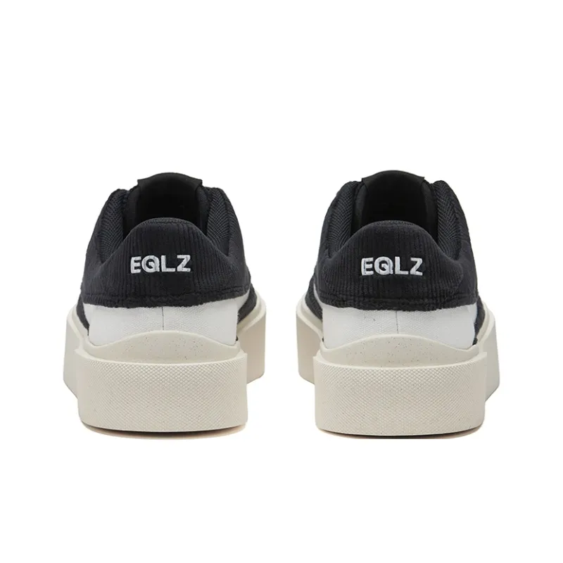 EQLZ EQUALIZER Fault Anti-Slip Wear-Resistant Low-Top Skateboard Shoes Unisex Lamp Core Black Moon White-3