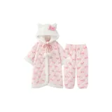Pink Padded Robe+Padded Pants