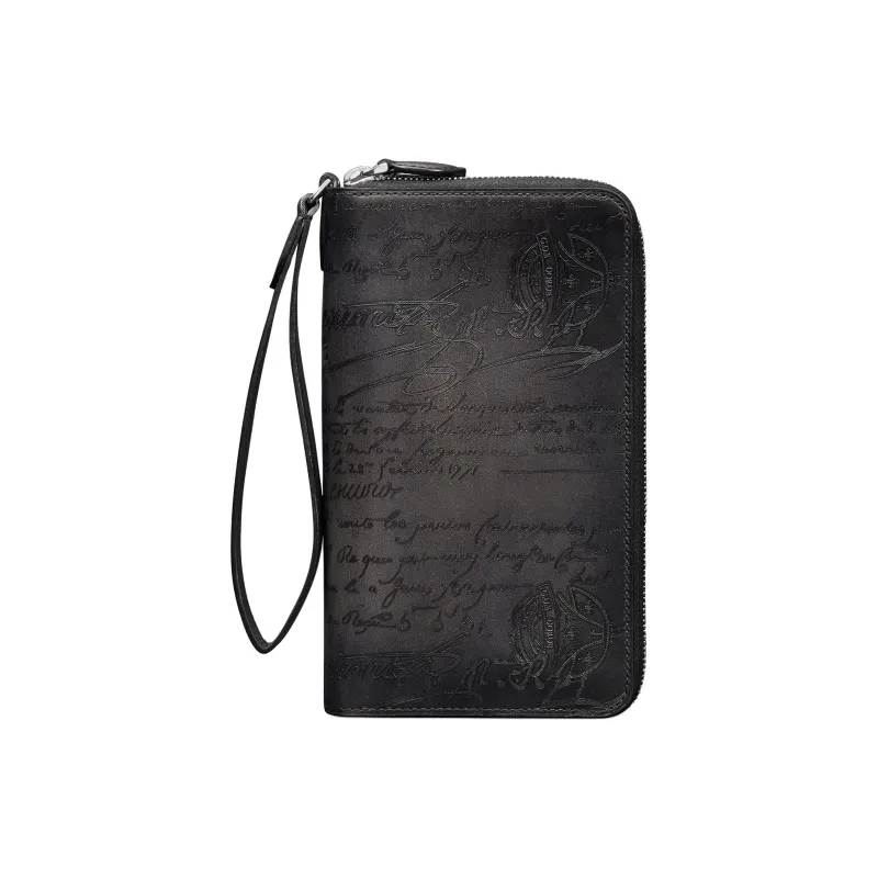 BERLUTI Calfskin Wallet Men's Black-0
