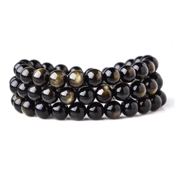 Bermuda Eyes Obsidian Bracelets Unisex