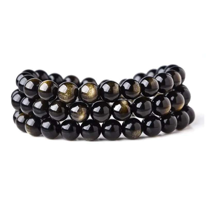 Bermuda Eyes Obsidian Bracelets Unisex-0