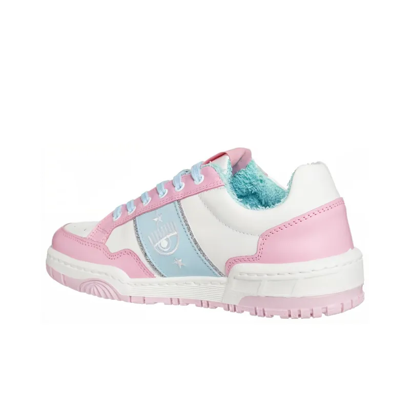 CHIARA FERRAGNI Cushioning Low-Top Casual Shoes Women's Pink White-2