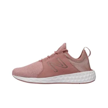 New Balance NB Fresh Foam Cruz V1 Anti Slip Wear Resistant Low Top Running Shoes Women's Pink White
