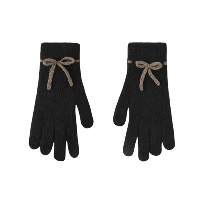 Bejirog Polyester Knit Gloves Women's-4