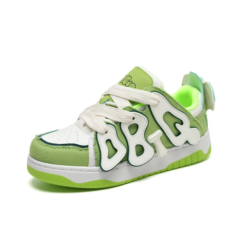 ABCIO Anti Slip Wear Resistant Low Top Skateboard Shoes Women's White Red-46