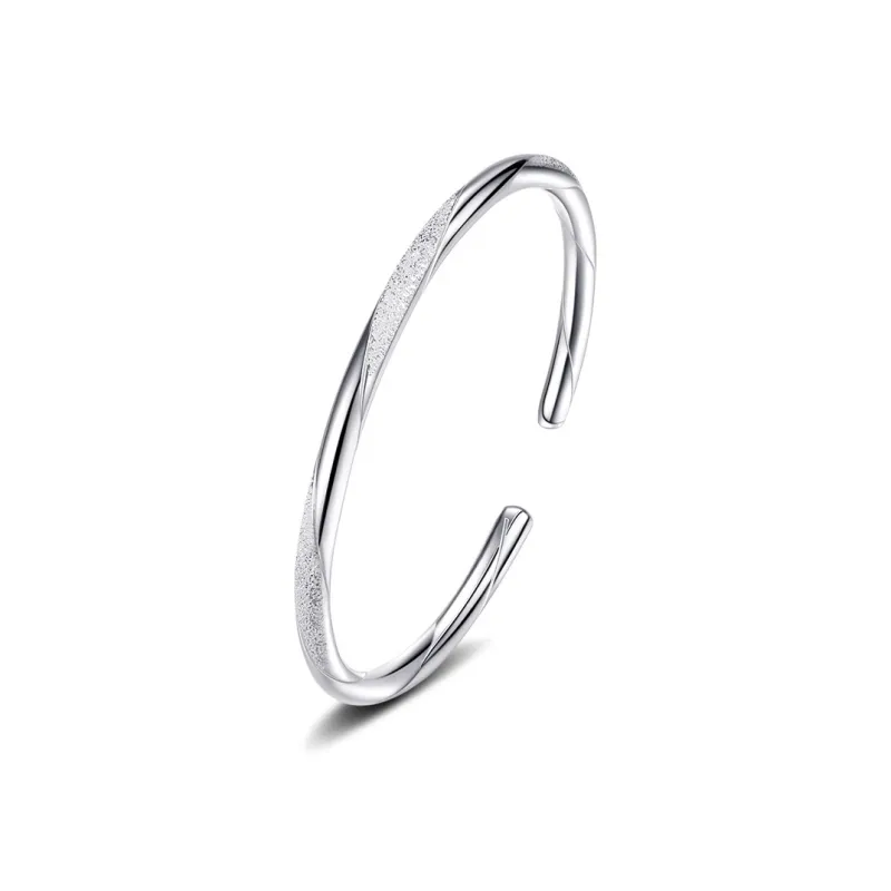 CHIEMOT S999 Fine Silver Bangles Unisex-0