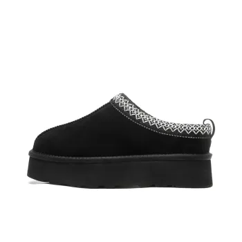 Little Red Man Abrasion Resistant Wrap toe Slippers Women's Black