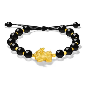 Master Kim Ebony Gold Bracelet Unisex
