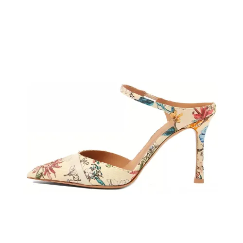 Malone Souliers Una 90mm Floral-print Mules