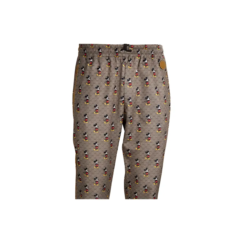 GUCCI x Disney FW22 Knitted Sports Pants Women's Brown-5