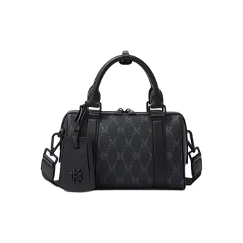 FION Mountain And Sea Journey Series Artificial Leather Crossbody Bags Handbags Men's Classic Black