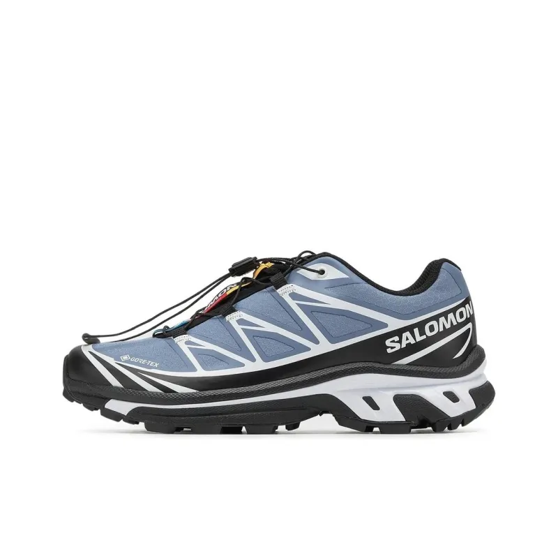 SALOMON XT 6 Slip Resistant, Abrasion Resistant, Waterproof Low Top Running Shoes Unisex Blue Black-0