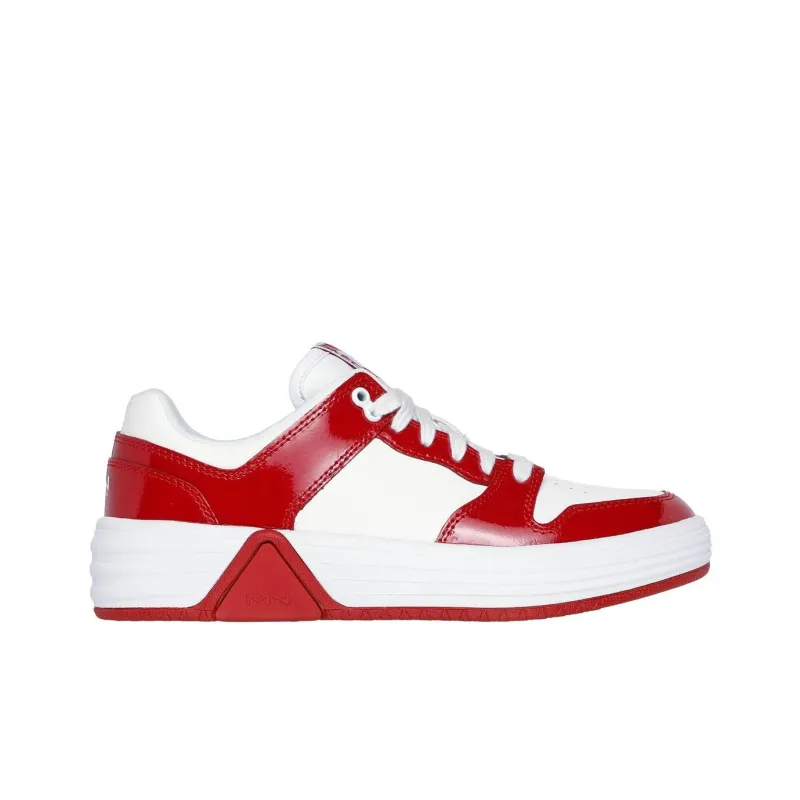 Skechers MARK NASON Anti-Slip Wear-Resistant Low-Top Casual Shoes Women's Red White-1