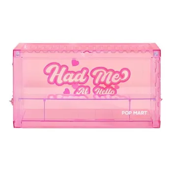 POP MART Interlocking Display Case Crushonyou Model Accessories Pink