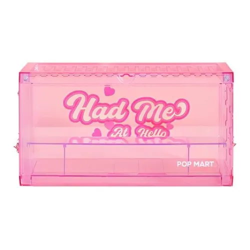 POP MART Interlocking Display Case Crushonyou Model Accessories Pink