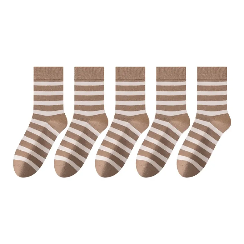 MIIOW Mid Calf Socks Men's 5 Pack-44