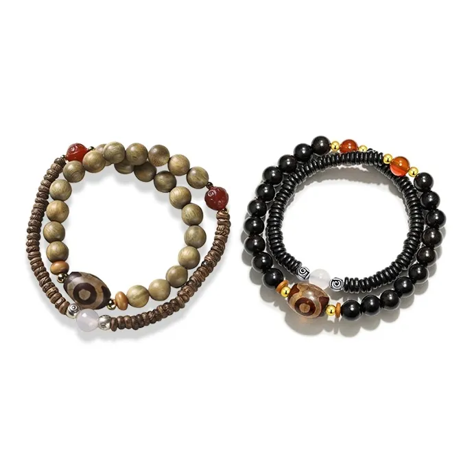 RboySe Green Sandalwood Bracelets Unisex-5