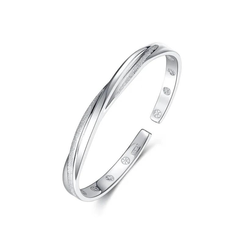 PRP S999 Fine Silver Bangles Unisex-0