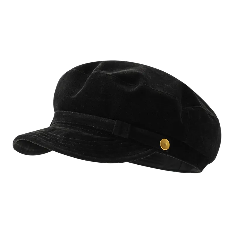 Big Head Planet Cotton Berets Unisex Khaki-5