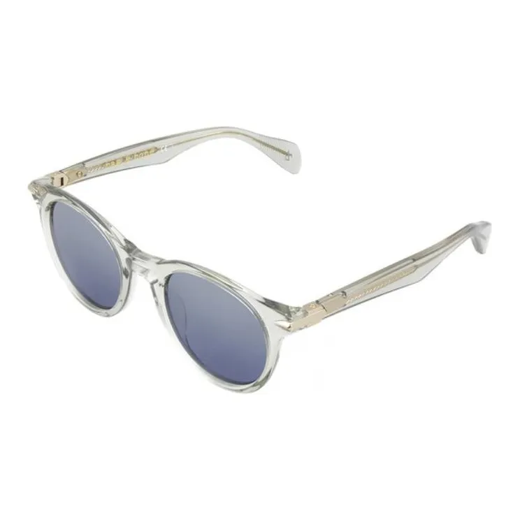 RAG&BONE Plastic Oval Sunglasses Unisex Gray-3