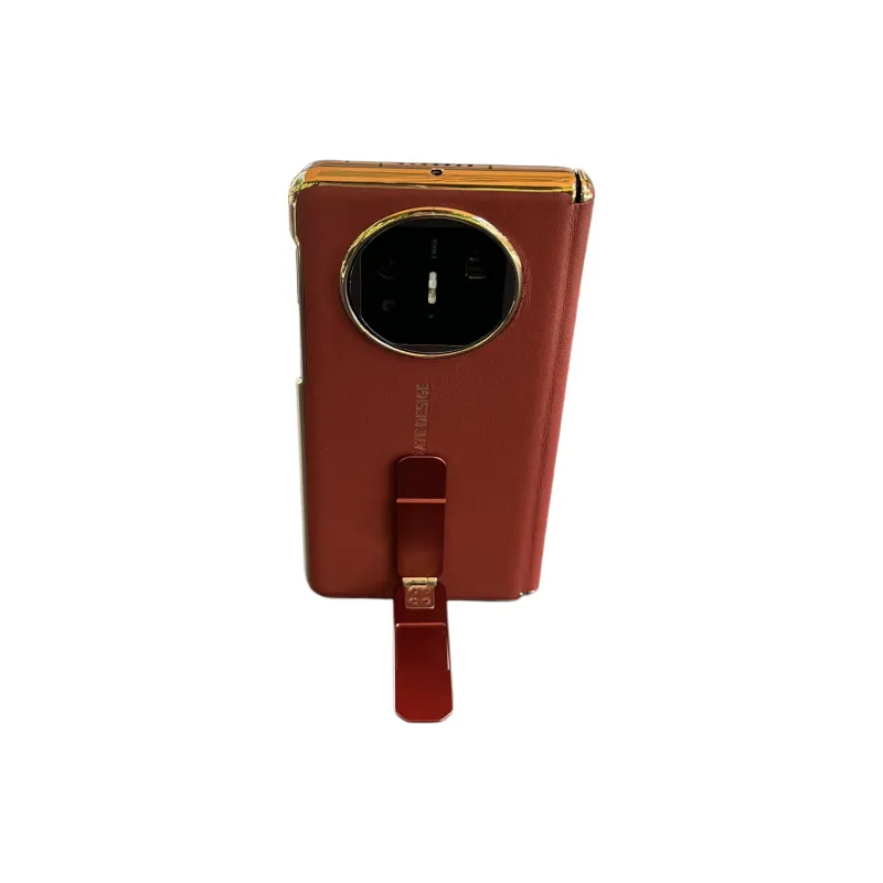 BOLIANSHI Vegan Leather Material Compatibility Huawei Mate5/X3 Center Axis Phone Cases With 270 Rotating Stand-0