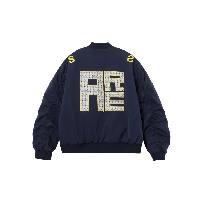 PAZZO Heavy Industry Embroidered Pilot Coach Jacket Unisex-5
