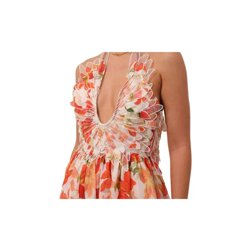 Zimmermann Tranquillity Halterneck Gown-4