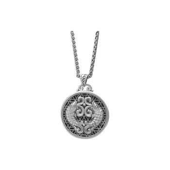 CUTE DAME 999 Fine Silver Sterling Silver Necklaces Unisex Silver